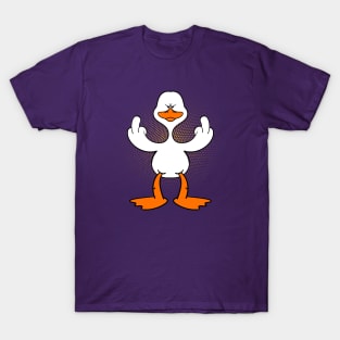 Duck shows Middlefinger T-Shirt